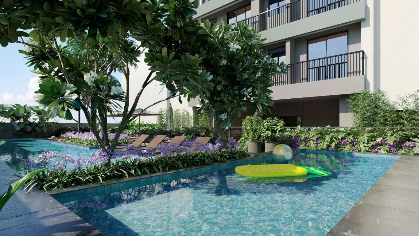 Piscina no Noah Sim Home, em Goiânia