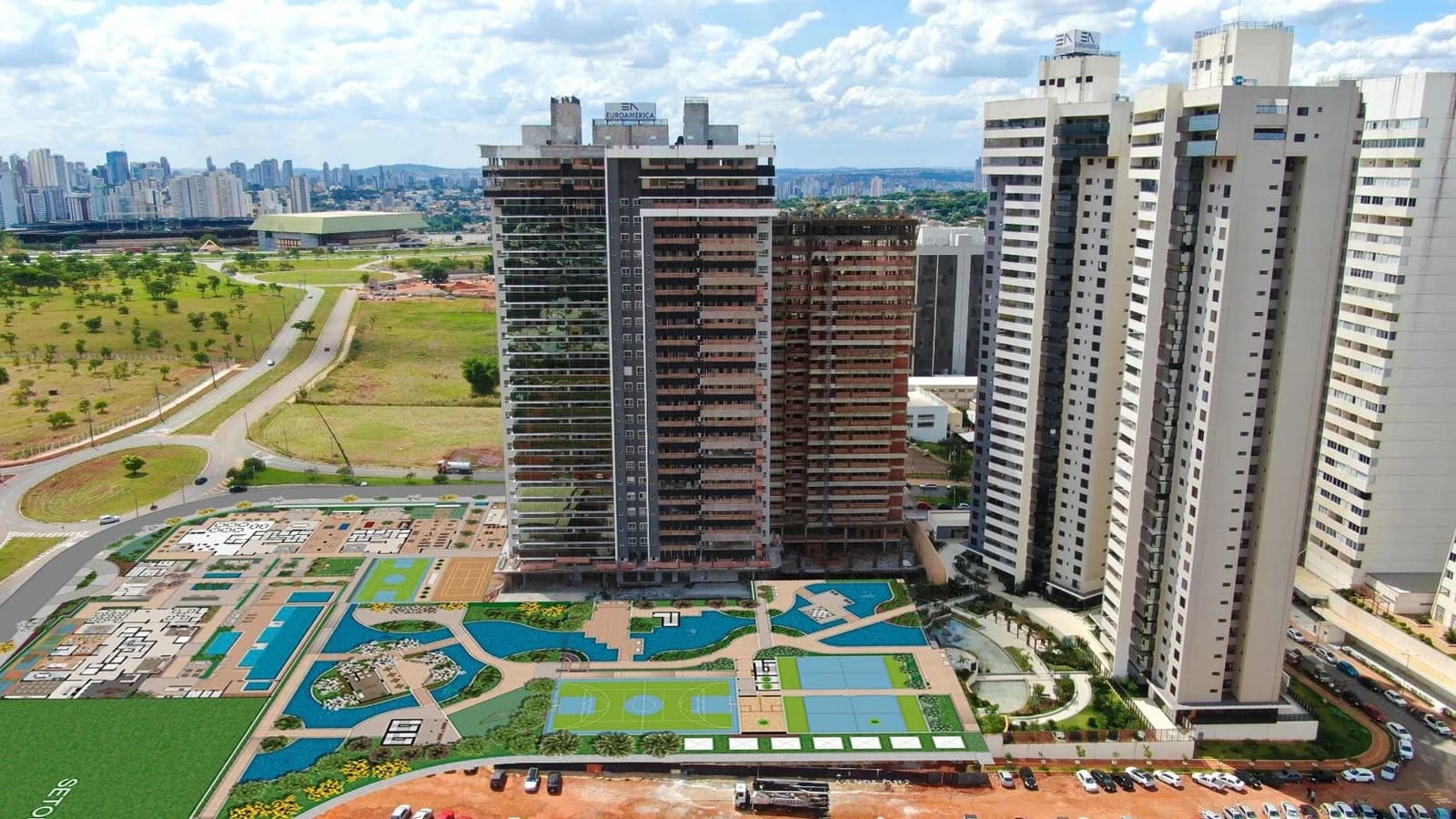 Aerea no EuroPark Parque Noronha, em Goiânia