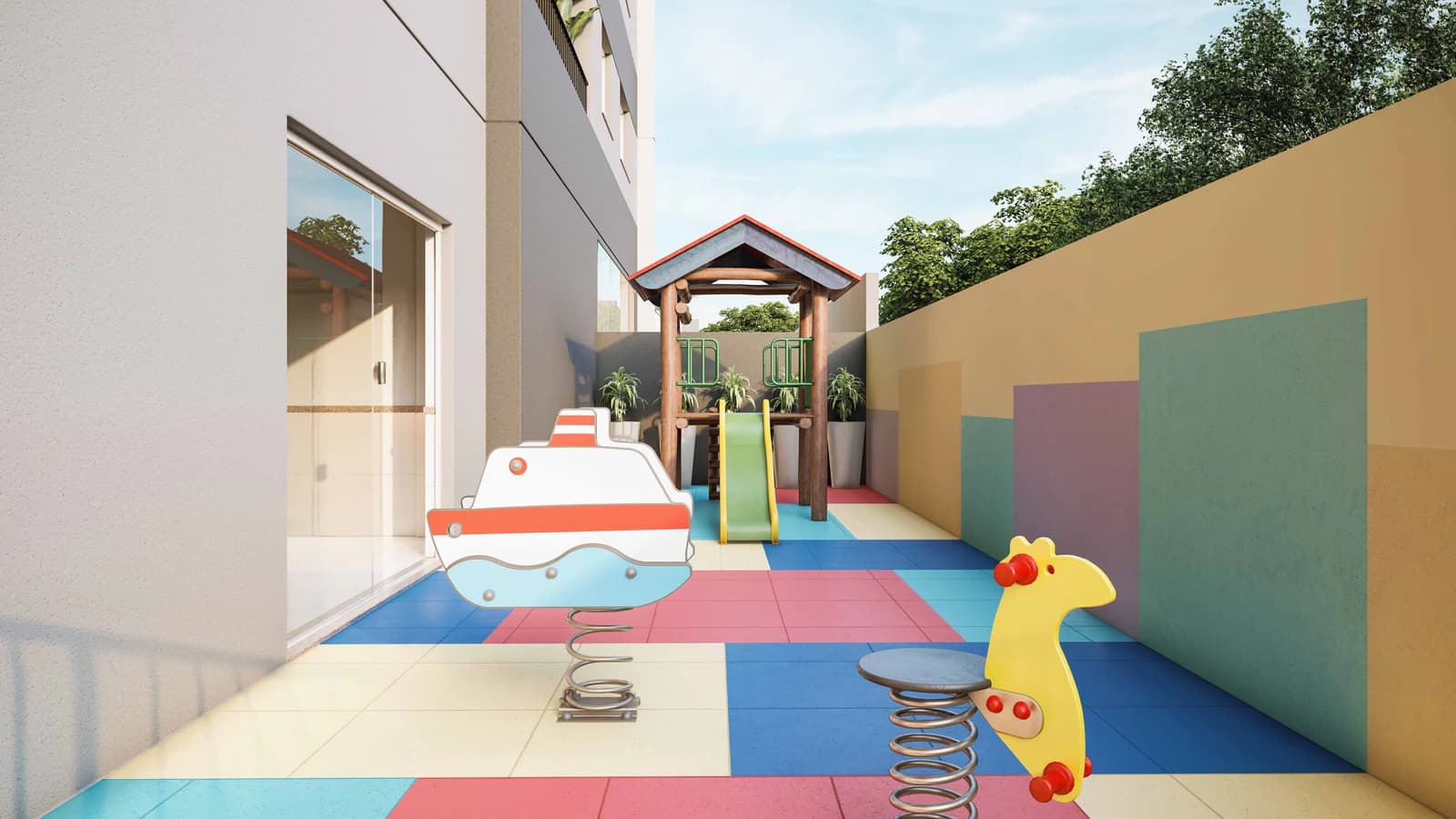 Playground no Alto Areião Residencial, em Goiânia