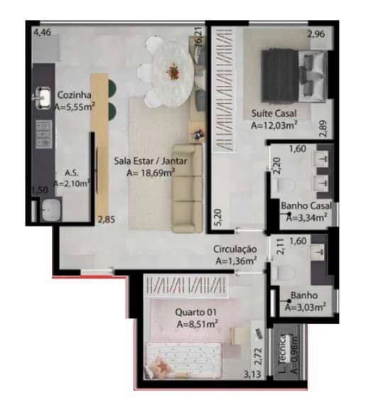 Planta 505 e 64 m² no Cult Oxford