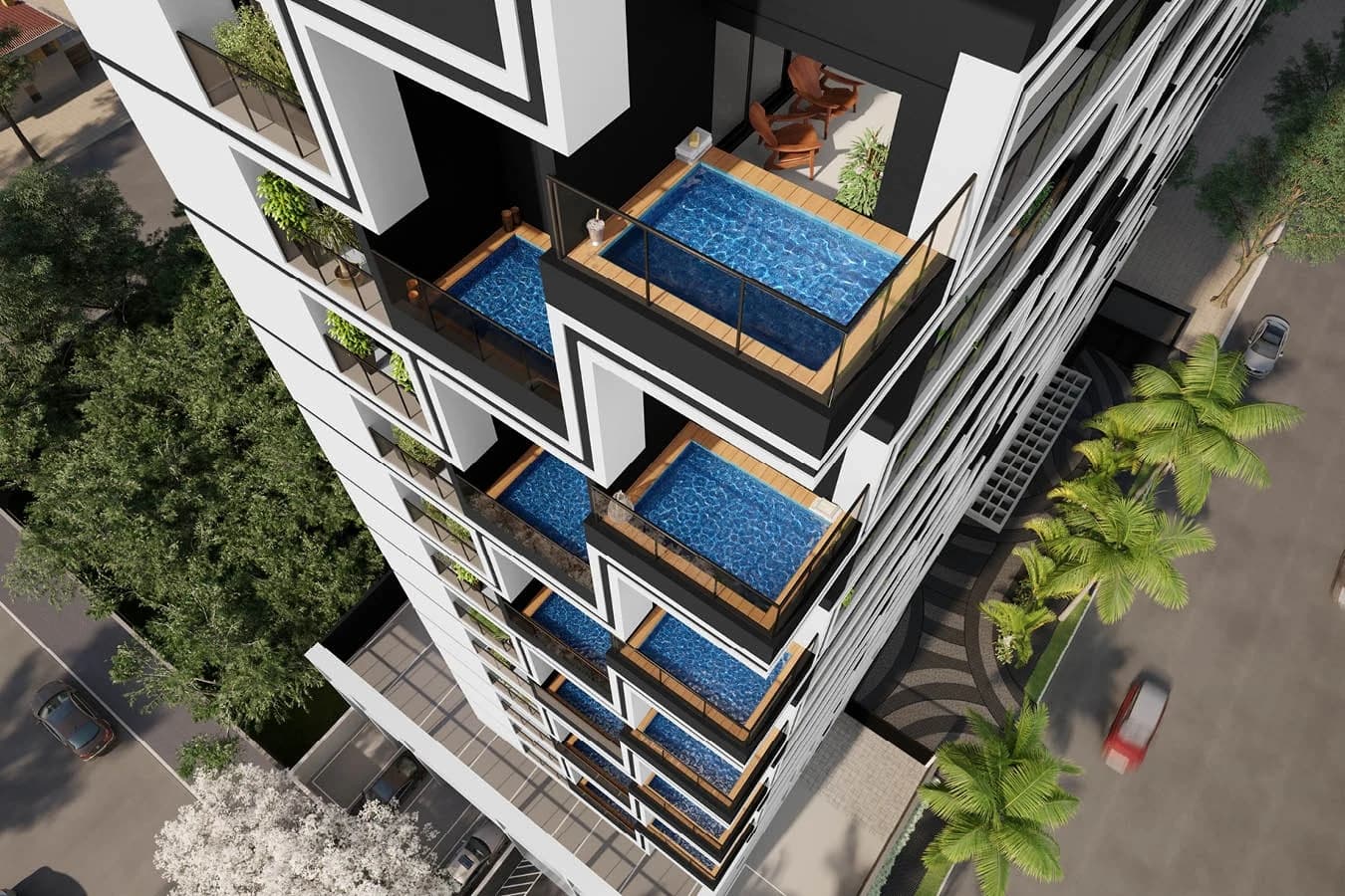 Aerea no Opus Gyro Rooftop, em Goiânia