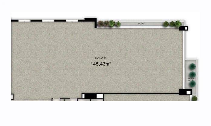 Planta 2604 e 39 m² no Pateo 136