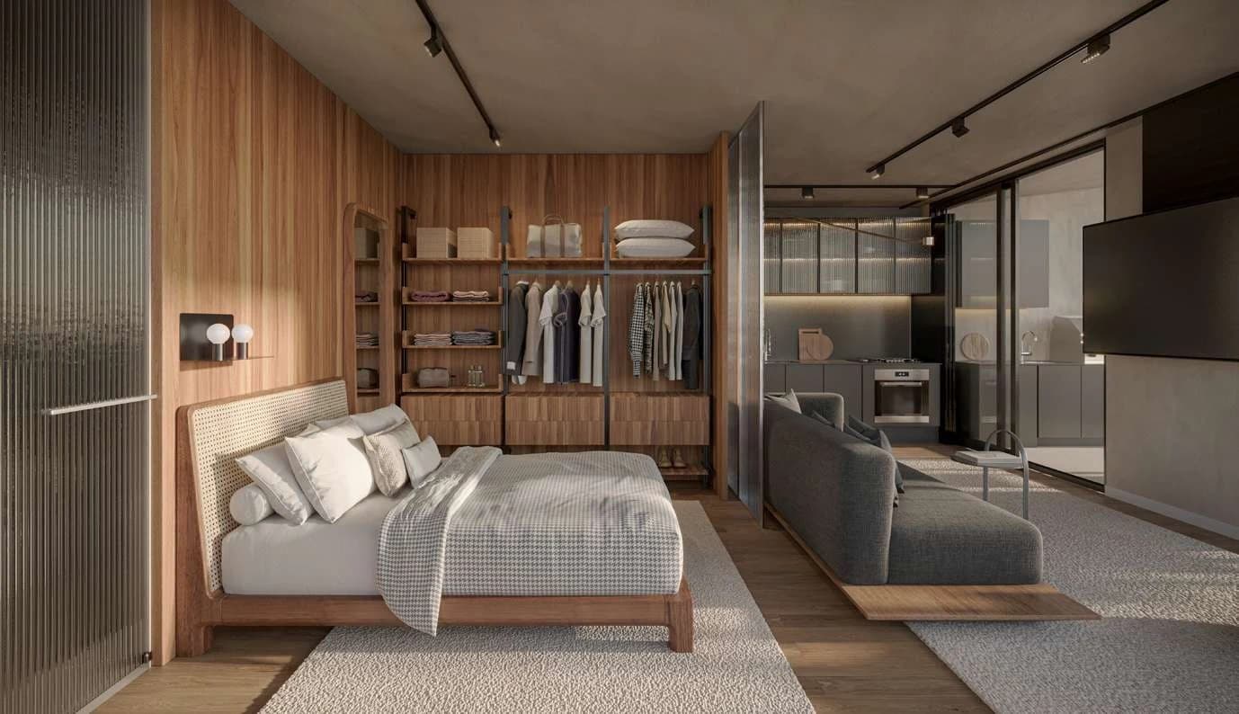 Dormitorio no Séren Type, em Goiânia