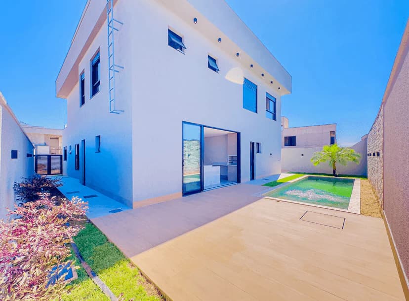 Casa Sobrado à venda no Jardins França, 5 suites 351m com 6 vagas no Alphaville Araguaia, em Goiânia