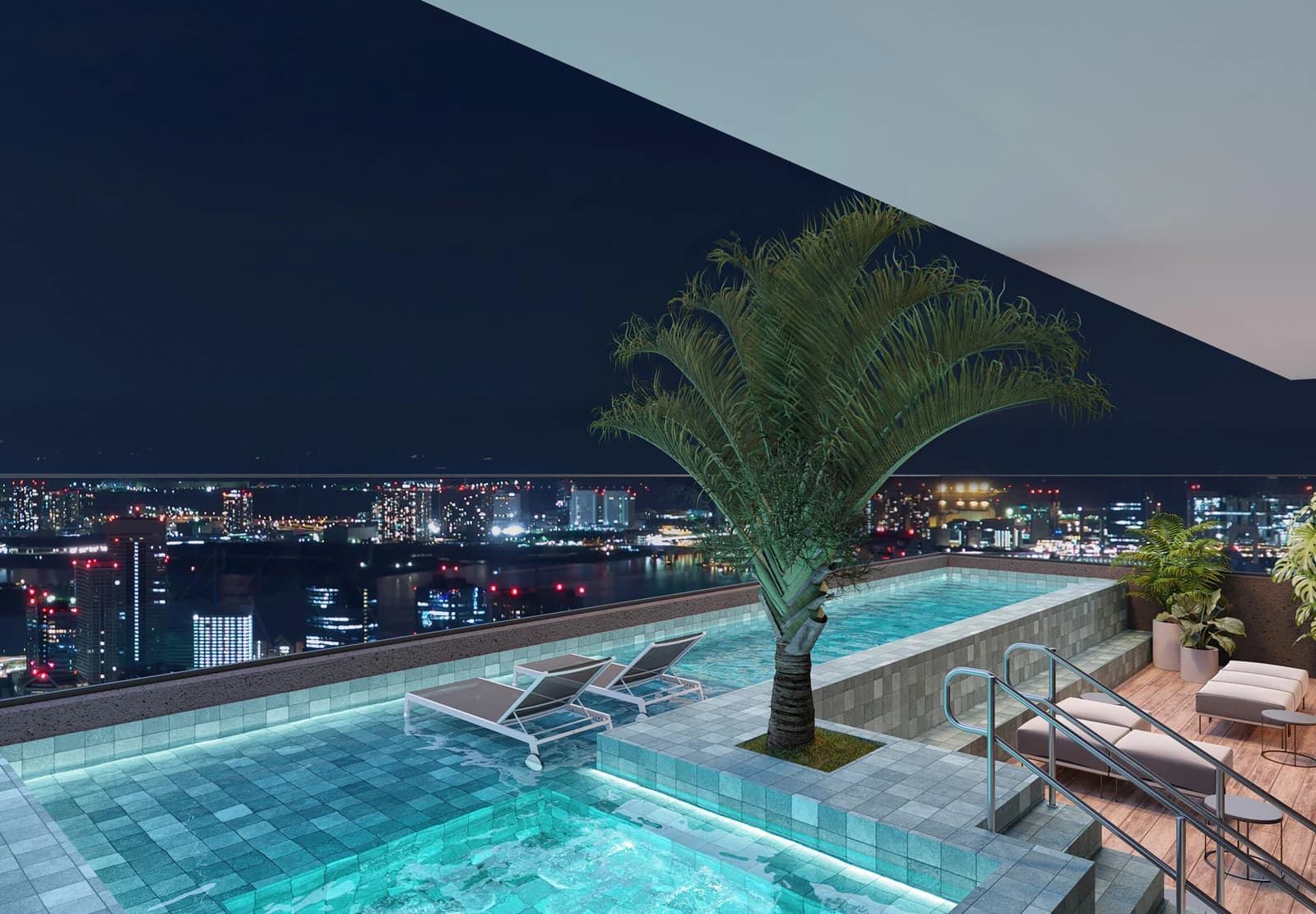 Piscina no Tempus, em Goiânia