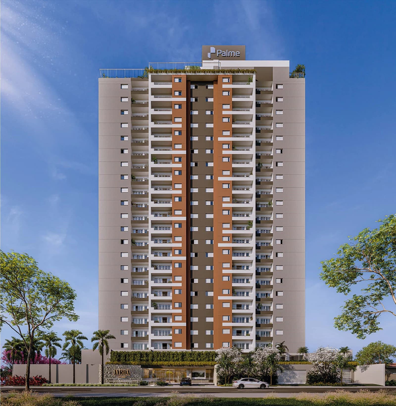 Fachada no Jardã by Palme, em Goiânia