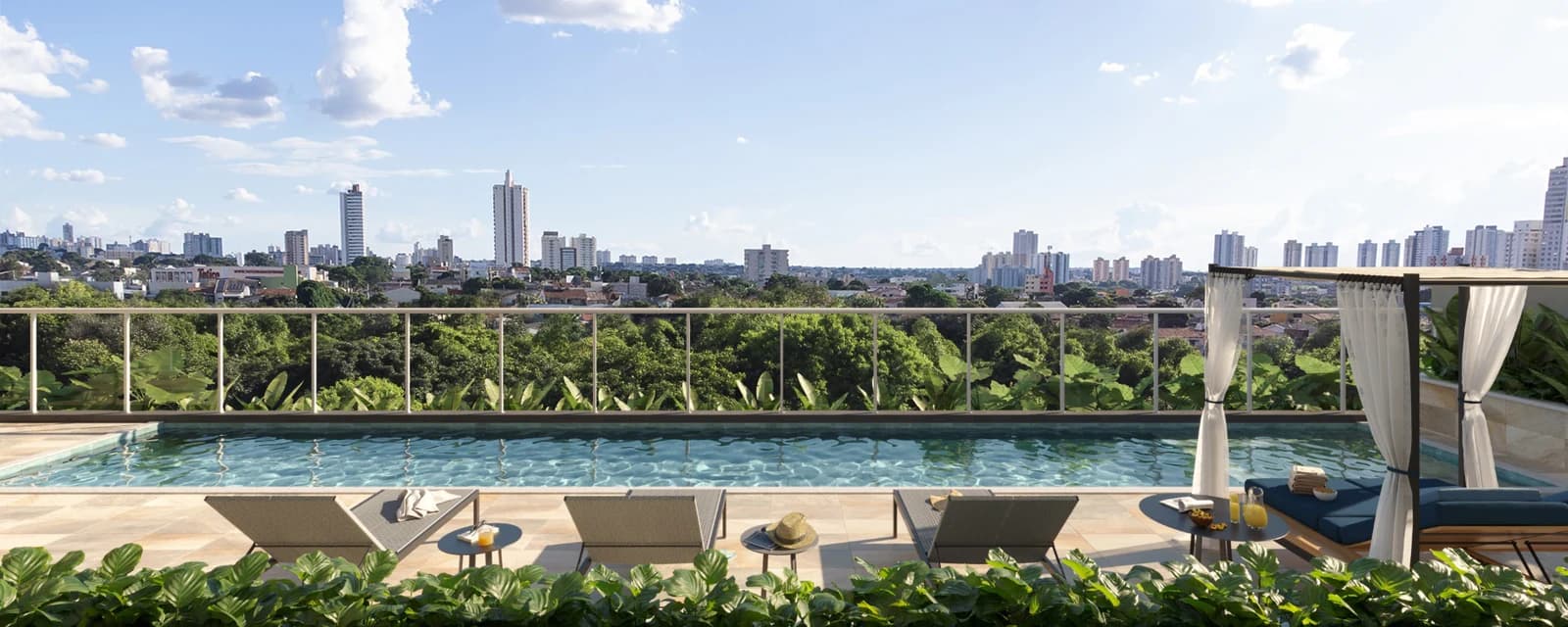 Piscina no Varandas Bueno, em Goiânia