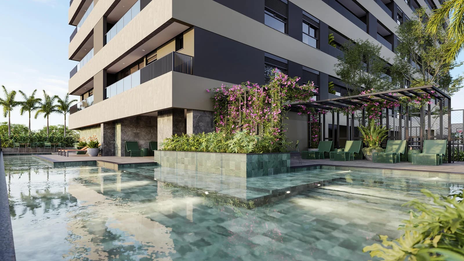 Piscina no Storya Casa Versátil, em Goiânia
