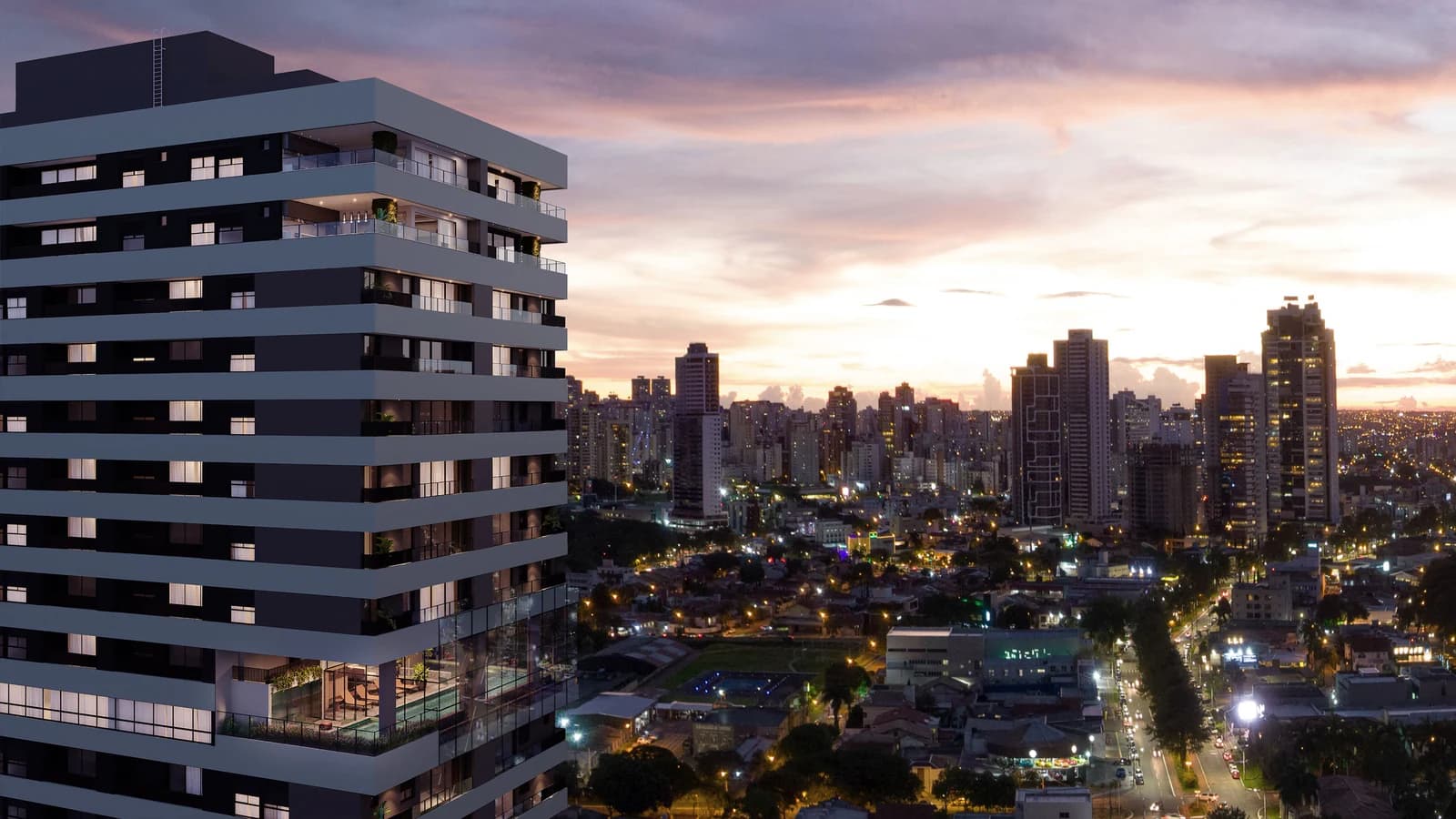 Voo de passaro no Storya Casa Versátil, em Goiânia