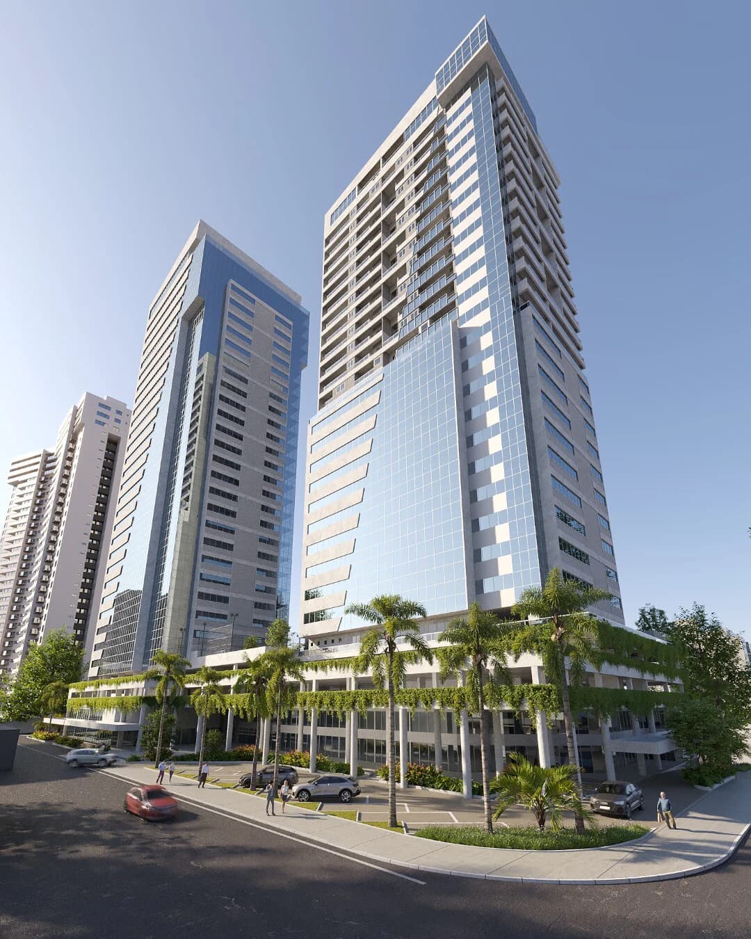 Fachada no Euro Towers - Residencial, em Goiânia