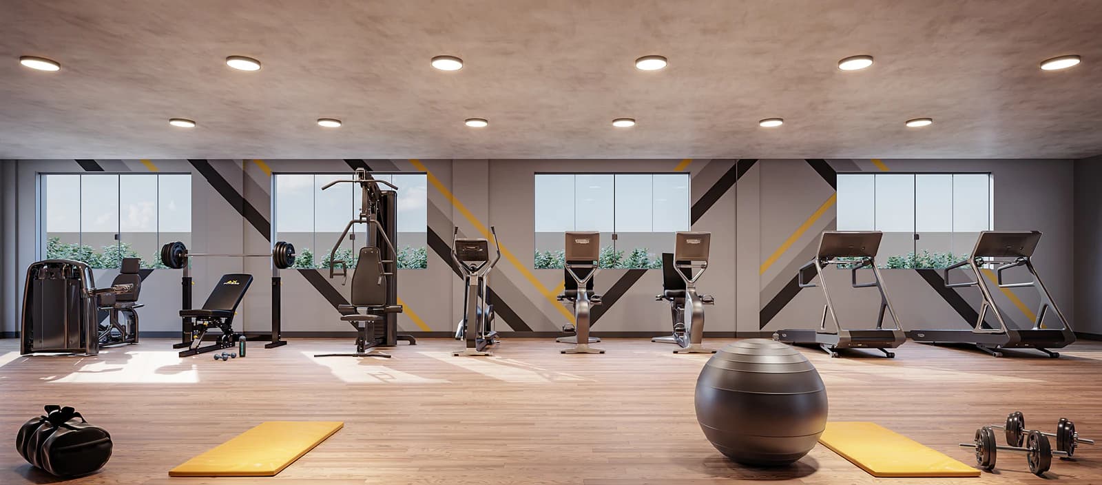 Fitness no Ilumi Bueno Residências, em Goiânia