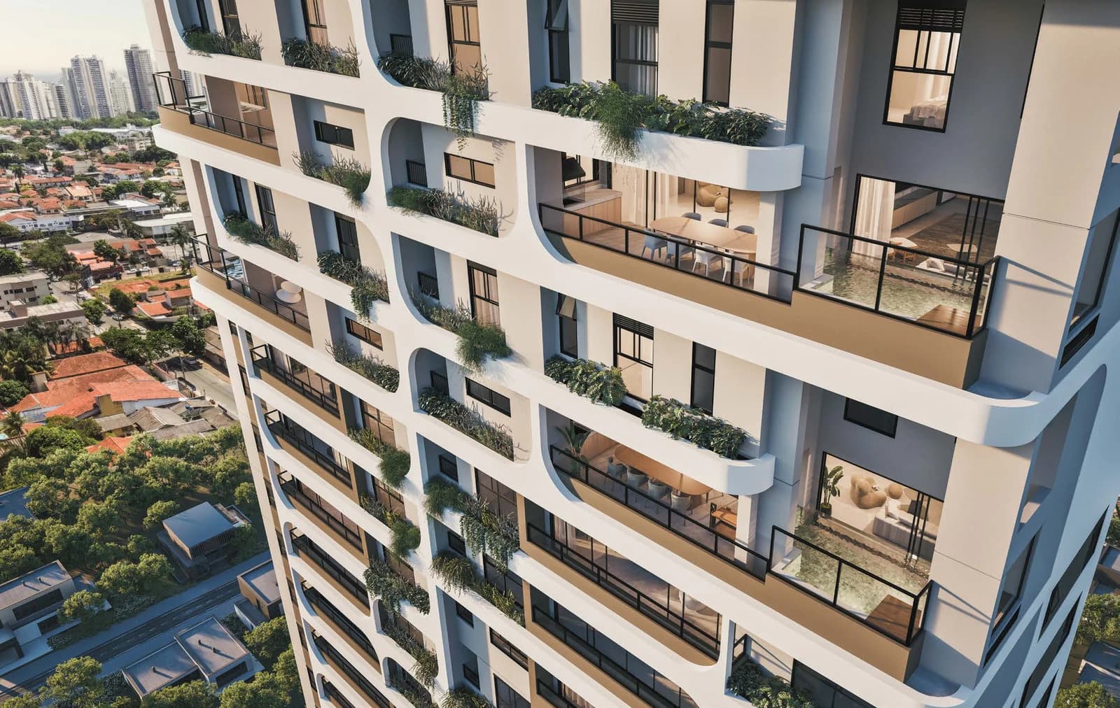 Fachada no Praça 232, em Goiânia