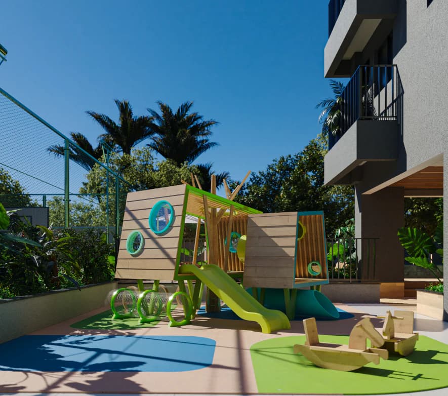 Playground no Jardim Areião, em Goiânia