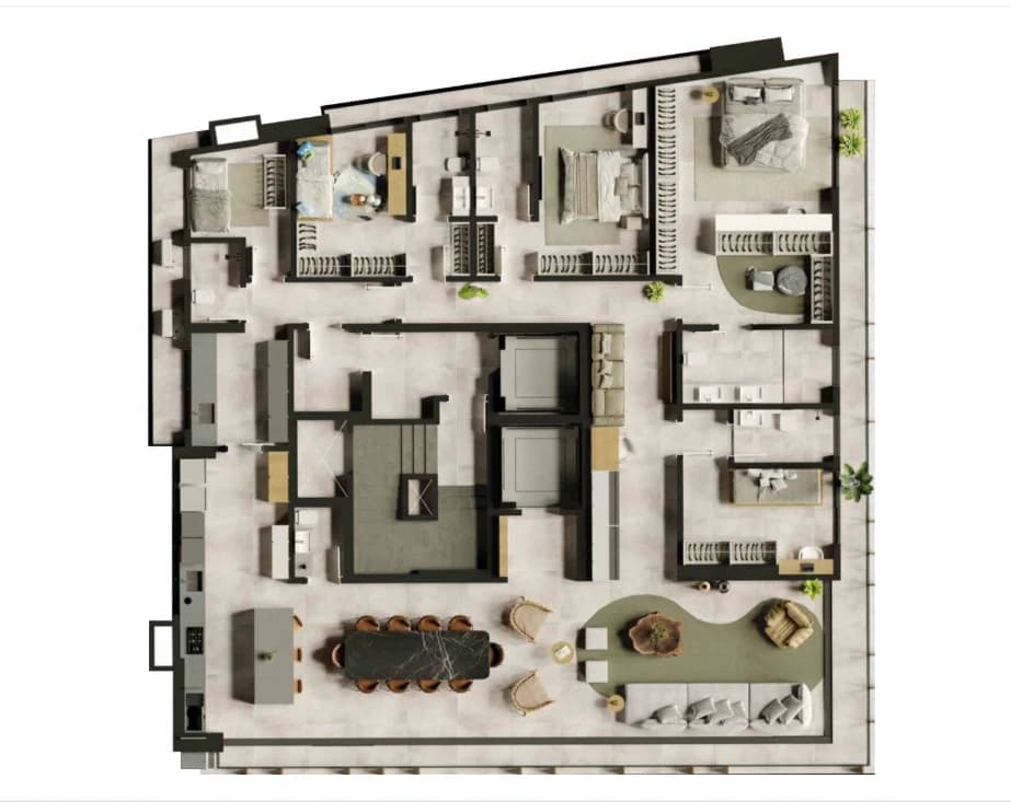 Planta 1400 e 265 m² no Sagô Marista