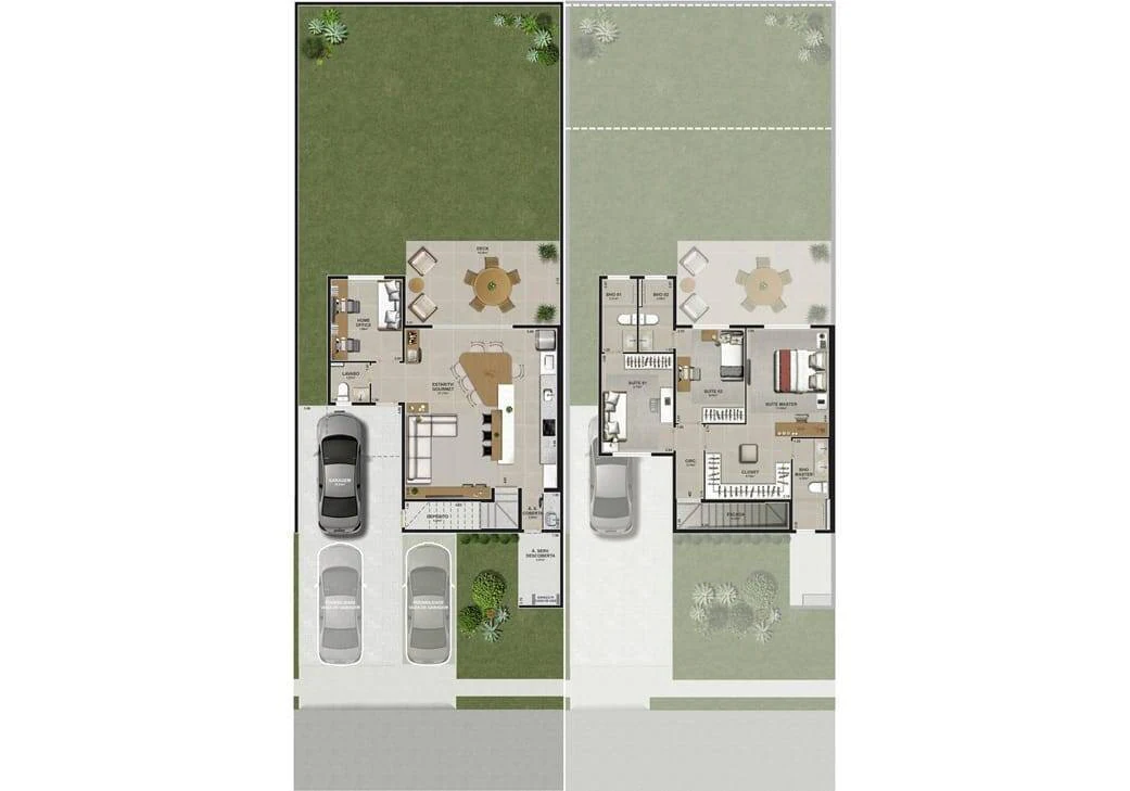 Planta 4 Quartos e 150 m² no Jardins Montreal