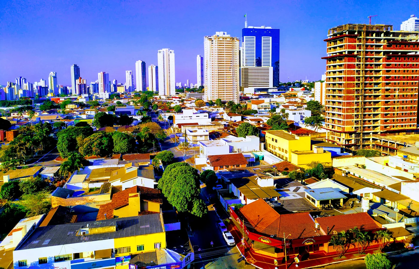 Edifícios residenciais no Setor Bueno em Goiânia
