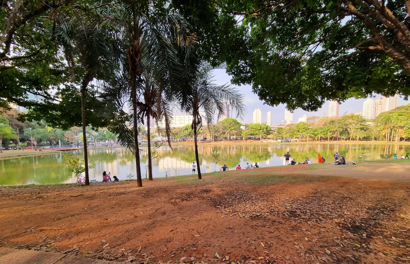 Área verde do Parque Vaca Brava no Setor Bueno em Goiânia