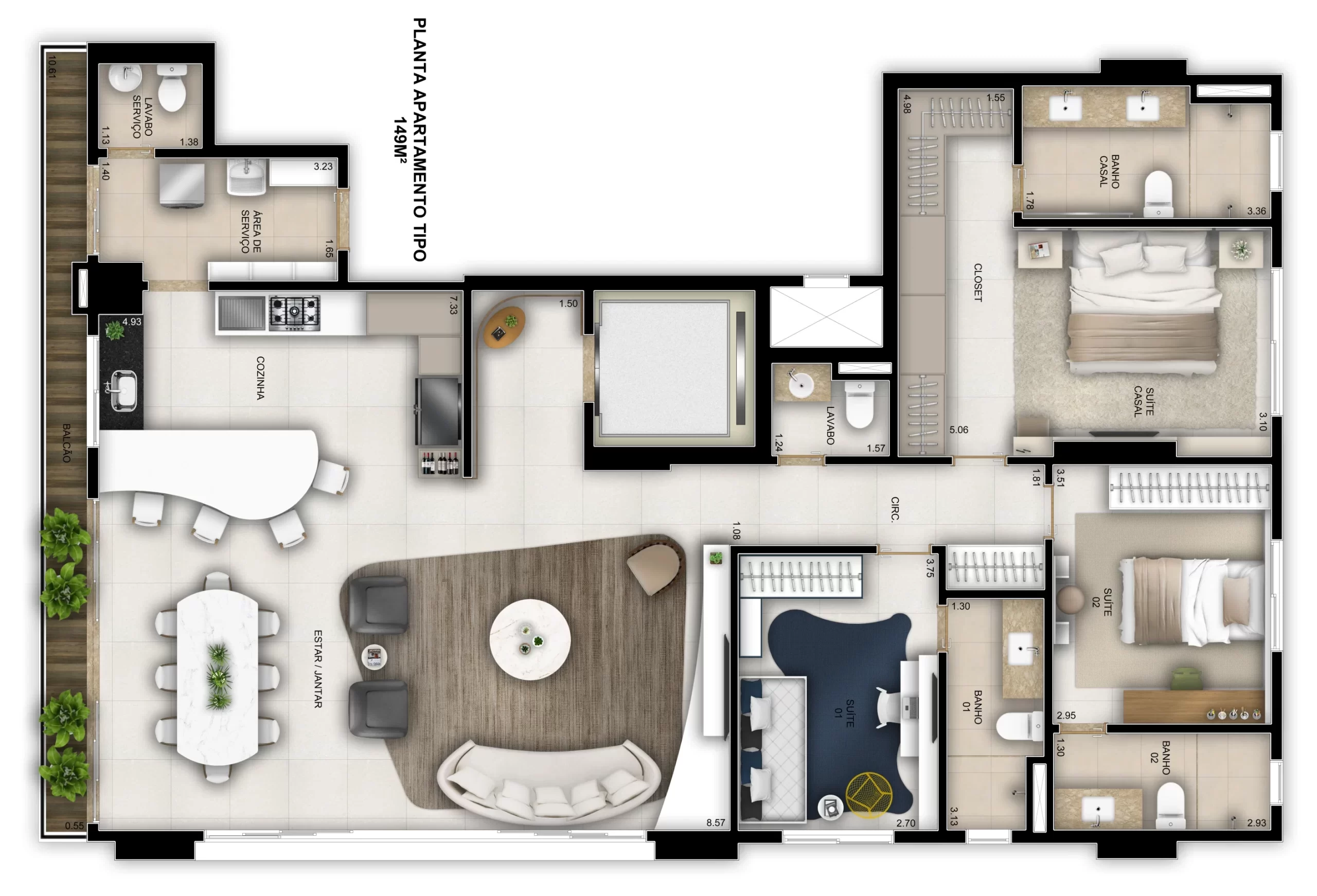 marista fluence planta apto tipo 149