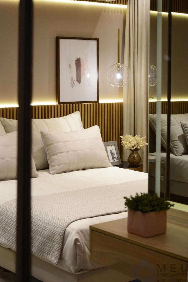 detalhe suíte master decorado reserva dos ipês