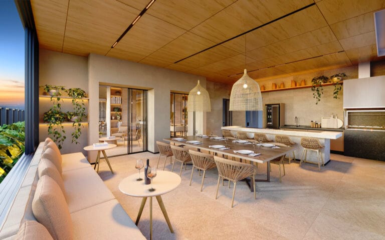 Ázus casa conceito churrasqueira