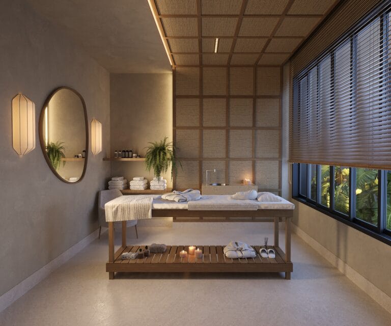 Ázus casa conceito massagem