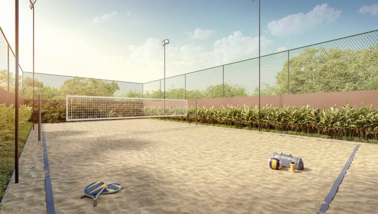 Ázus casa conceito quadra beach tennis