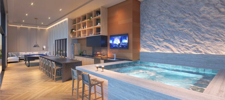 Ázus casa conceito spa churrasqueira