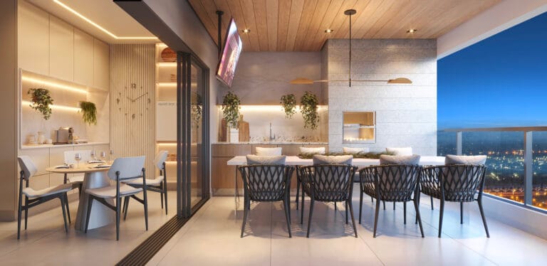 Ázus casa conceito varanda penthouse 04