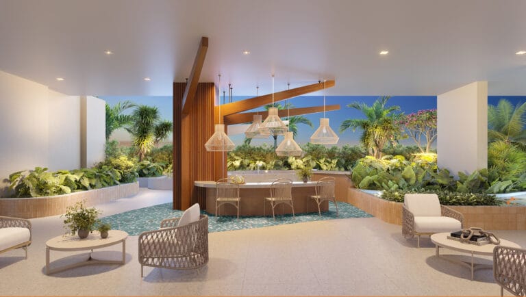 envolt biophilic home bar piscina