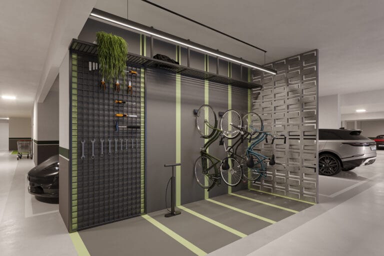 envolt biophilic home bicicletario