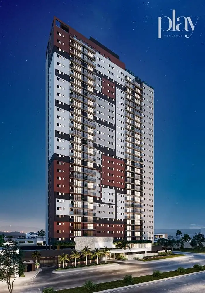 play residence fachada noturna rf