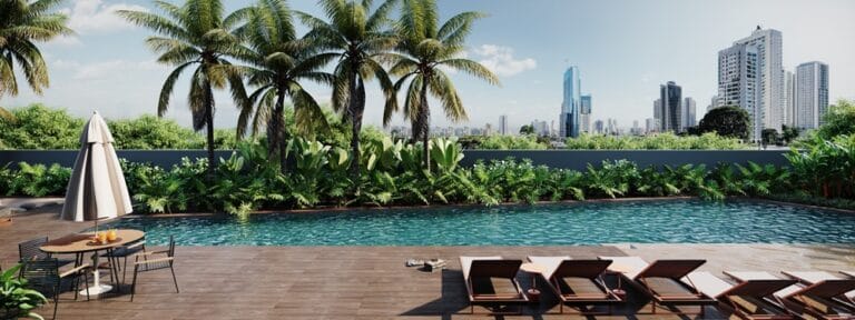 reserva 27 consciente piscina de dentro dela