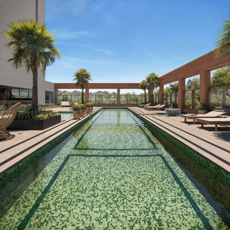 ryad residências piscina