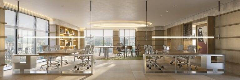 cidade ybiti offices opus sala 01 decorado