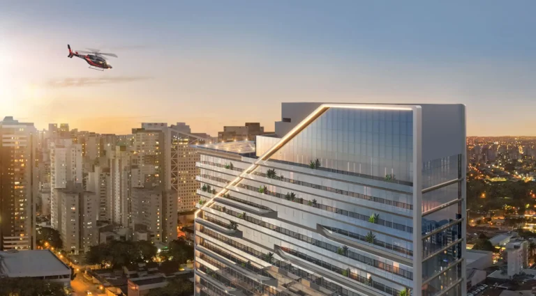 infinity business by pininfarina goiânia fachada heliponto